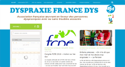 Desktop Screenshot of dyspraxies.fr